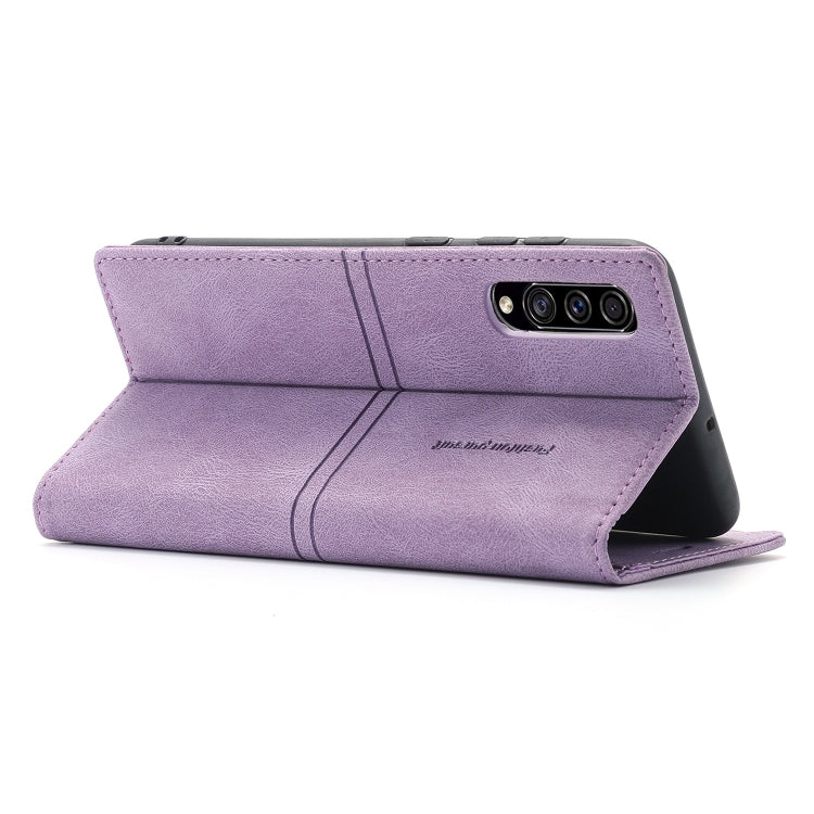 For Samsung Galaxy A70 Dream Magnetic Suction Business Horizontal Flip PU Leather Case with Holder & Card Slot & Wallet