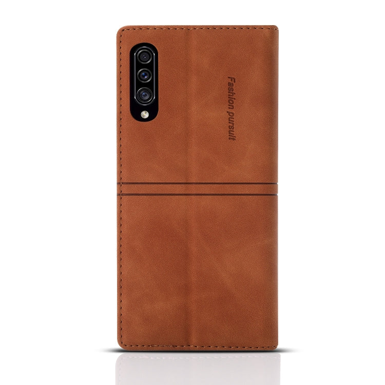 For Samsung Galaxy A70 Dream Magnetic Suction Business Horizontal Flip PU Leather Case with Holder & Card Slot & Wallet