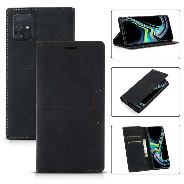 For Samsung Galaxy A81 Dream Magnetic Suction Business Horizontal Flip PU Leather Case with Holder & Card Slot & Wallet