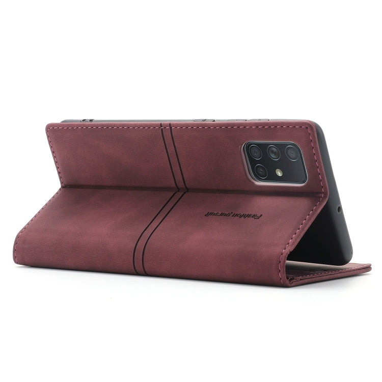 For Samsung Galaxy A81 Dream Magnetic Suction Business Horizontal Flip PU Leather Case with Holder & Card Slot & Wallet