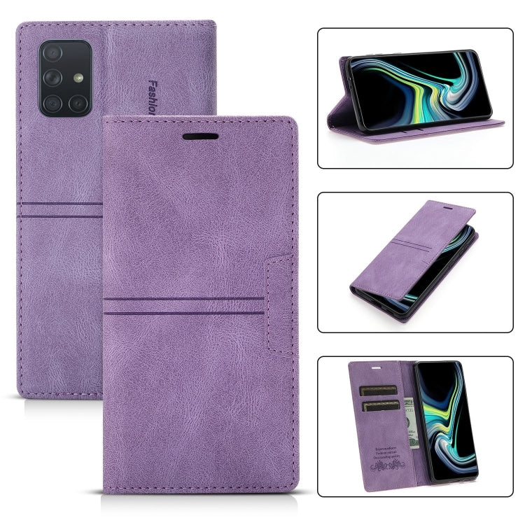 For Samsung Galaxy A81 Dream Magnetic Suction Business Horizontal Flip PU Leather Case with Holder & Card Slot & Wallet