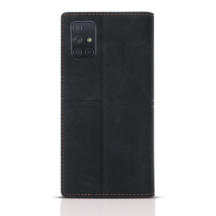 For Samsung Galaxy A91 Dream Magnetic Suction Business Horizontal Flip PU Leather Case with Holder & Card Slot & Wallet