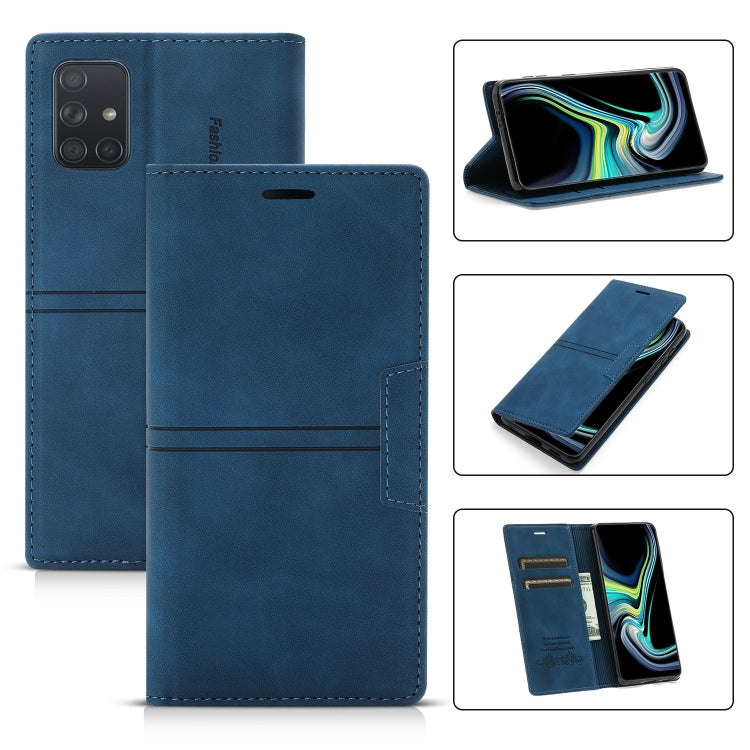 For Samsung Galaxy A91 Dream Magnetic Suction Business Horizontal Flip PU Leather Case with Holder & Card Slot & Wallet