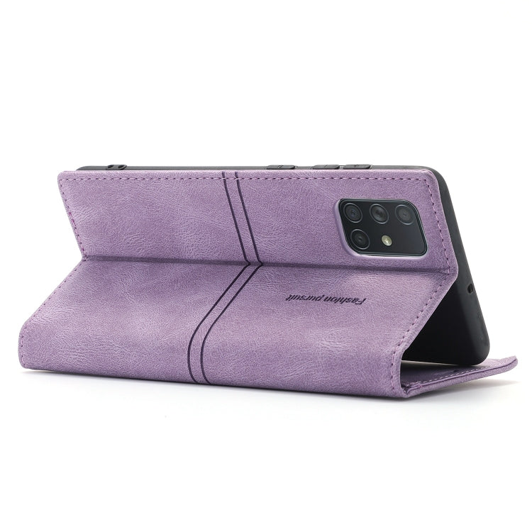 For Samsung Galaxy A91 Dream Magnetic Suction Business Horizontal Flip PU Leather Case with Holder & Card Slot & Wallet