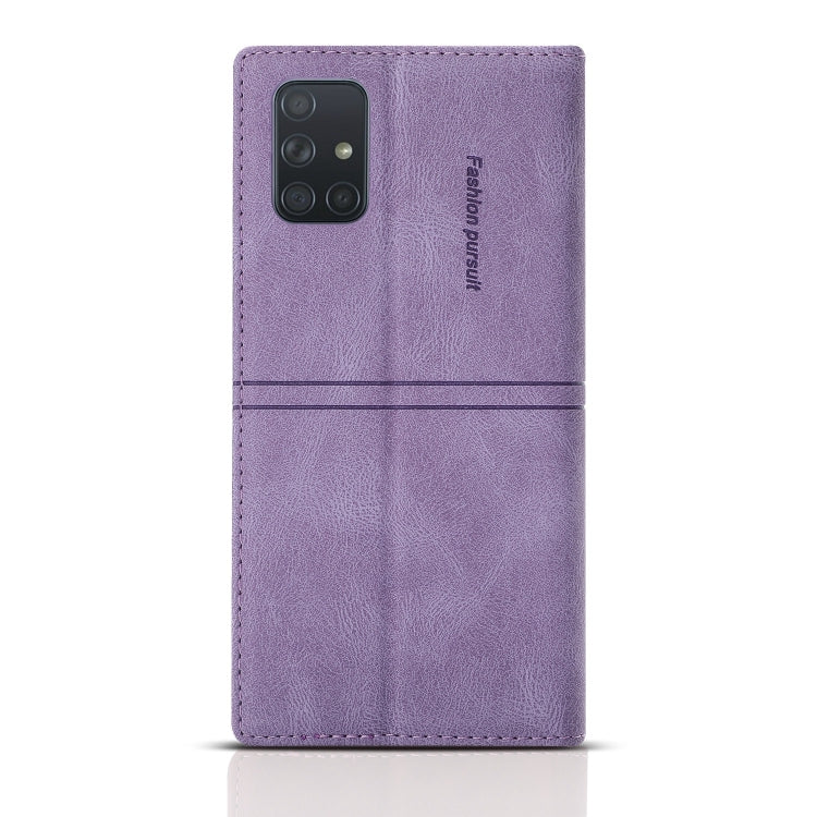 For Samsung Galaxy A51 4G Dream Magnetic Suction Business Horizontal Flip PU Leather Case with Holder & Card Slot & Wallet