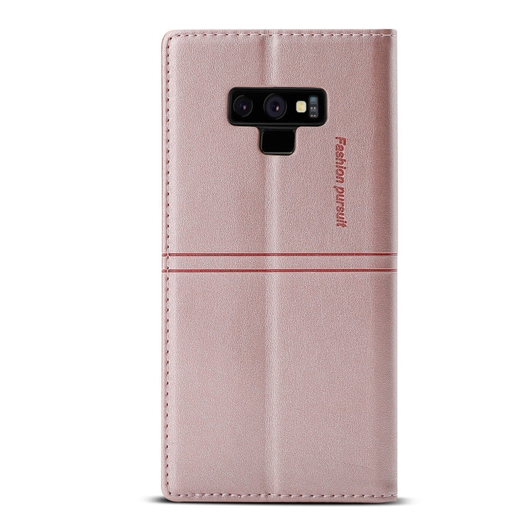 For Samsung Galaxy Note9 Dream Magnetic Suction Business Horizontal Flip PU Leather Case with Holder & Card Slot & Wallet