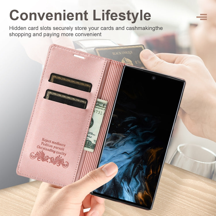 For Samsung Galaxy Note9 Dream Magnetic Suction Business Horizontal Flip PU Leather Case with Holder & Card Slot & Wallet