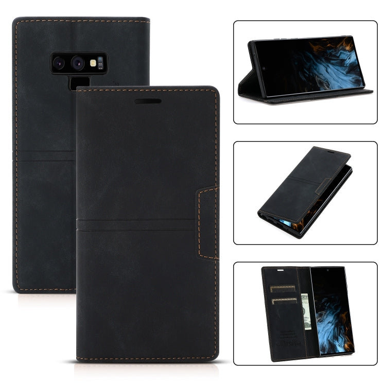 For Samsung Galaxy Note9 Dream Magnetic Suction Business Horizontal Flip PU Leather Case with Holder & Card Slot & Wallet