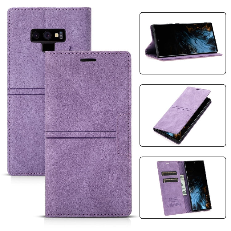 For Samsung Galaxy Note9 Dream Magnetic Suction Business Horizontal Flip PU Leather Case with Holder & Card Slot & Wallet