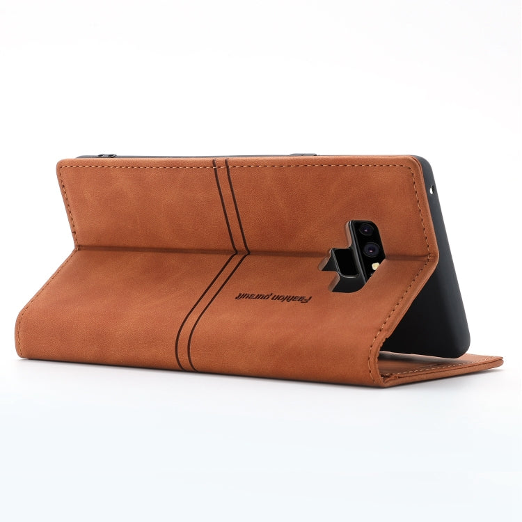 For Samsung Galaxy Note9 Dream Magnetic Suction Business Horizontal Flip PU Leather Case with Holder & Card Slot & Wallet
