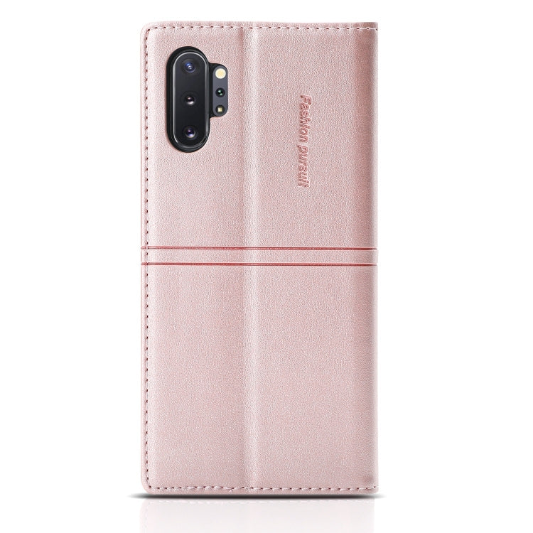 For Samsung Galaxy Note10+ Dream Magnetic Suction Business Horizontal Flip PU Leather Case with Holder & Card Slot & Wallet