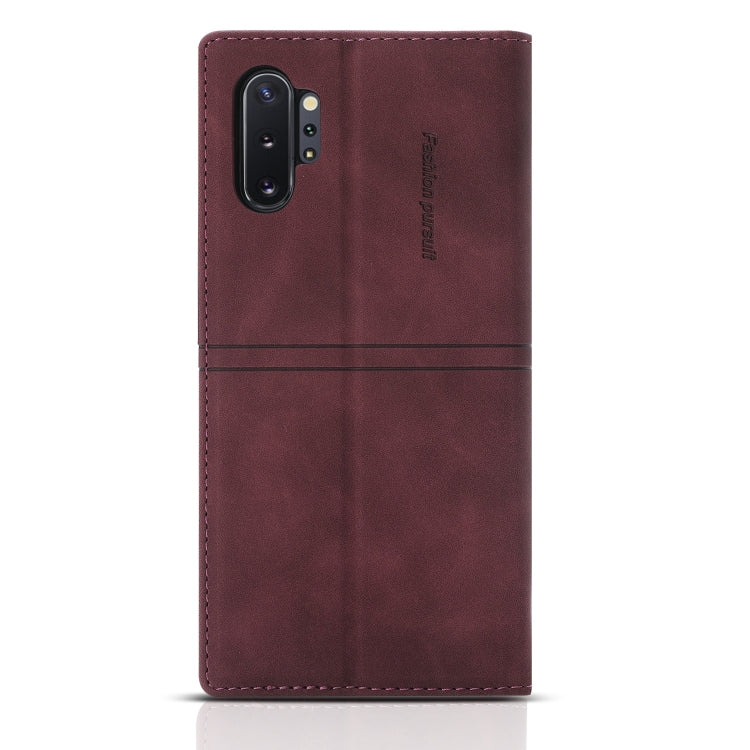 For Samsung Galaxy Note10+ Dream Magnetic Suction Business Horizontal Flip PU Leather Case with Holder & Card Slot & Wallet