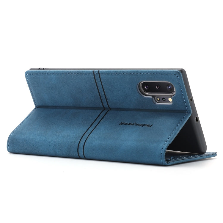 For Samsung Galaxy Note10+ Dream Magnetic Suction Business Horizontal Flip PU Leather Case with Holder & Card Slot & Wallet