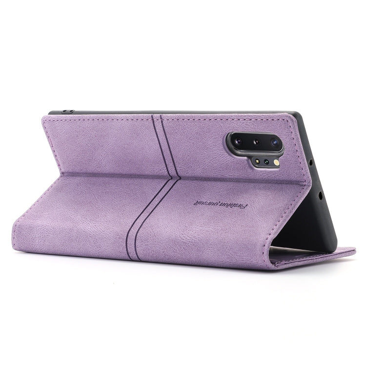 For Samsung Galaxy Note10+ Dream Magnetic Suction Business Horizontal Flip PU Leather Case with Holder & Card Slot & Wallet