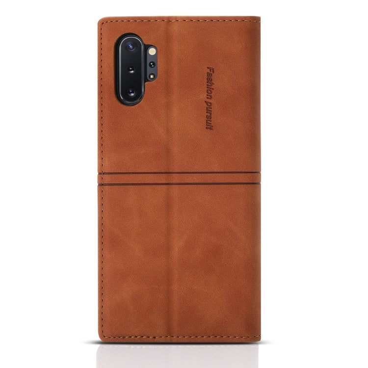 For Samsung Galaxy Note10+ Dream Magnetic Suction Business Horizontal Flip PU Leather Case with Holder & Card Slot & Wallet