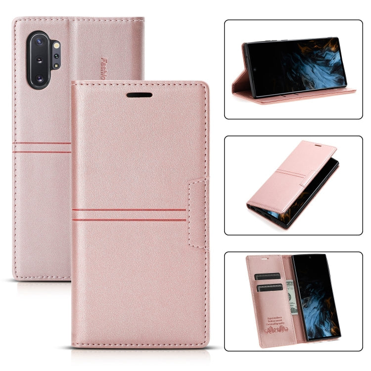 For Samsung Galaxy Note10 Dream Magnetic Suction Business Horizontal Flip PU Leather Case with Holder & Card Slot & Wallet