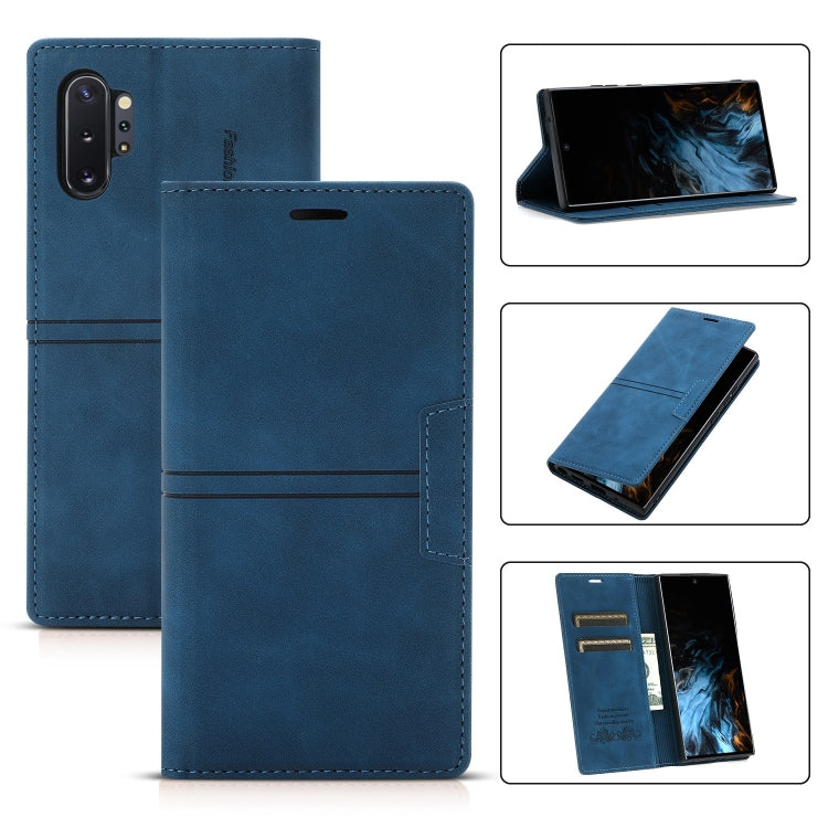 For Samsung Galaxy Note10 Dream Magnetic Suction Business Horizontal Flip PU Leather Case with Holder & Card Slot & Wallet