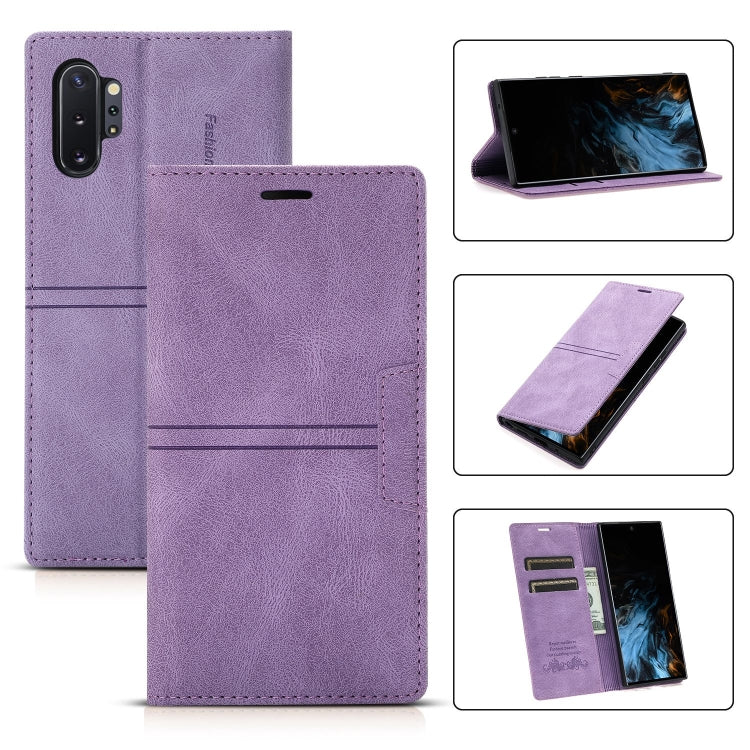 For Samsung Galaxy Note10 Dream Magnetic Suction Business Horizontal Flip PU Leather Case with Holder & Card Slot & Wallet