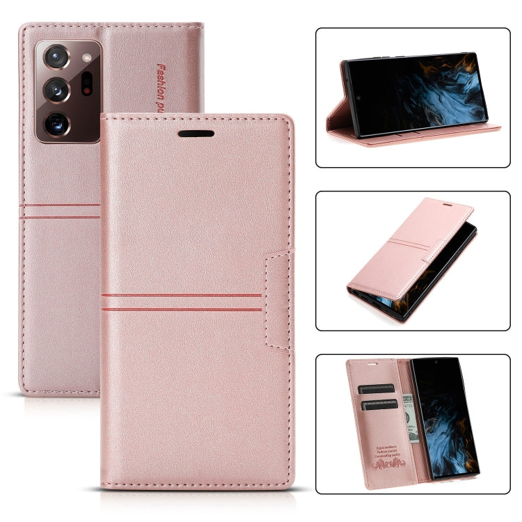 For Samsung Galaxy Note20 Dream Magnetic Suction Business Horizontal Flip PU Leather Case with Holder & Card Slot & Wallet