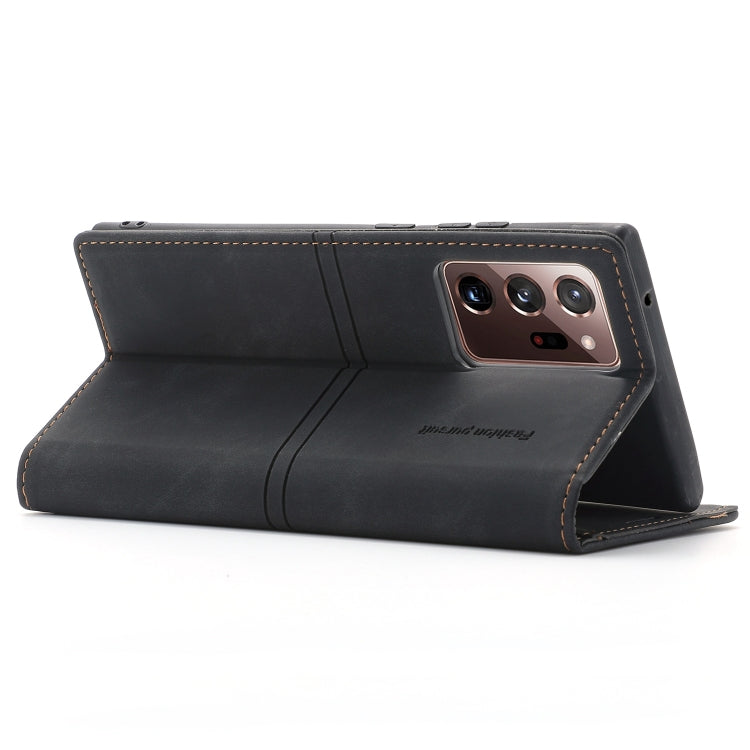 For Samsung Galaxy Note20 Dream Magnetic Suction Business Horizontal Flip PU Leather Case with Holder & Card Slot & Wallet