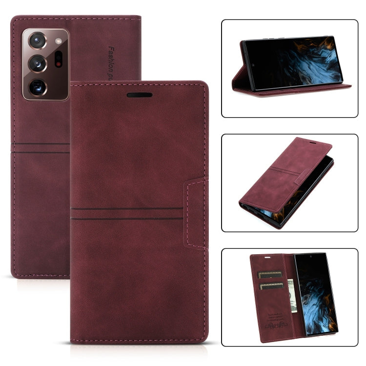For Samsung Galaxy Note20 Dream Magnetic Suction Business Horizontal Flip PU Leather Case with Holder & Card Slot & Wallet