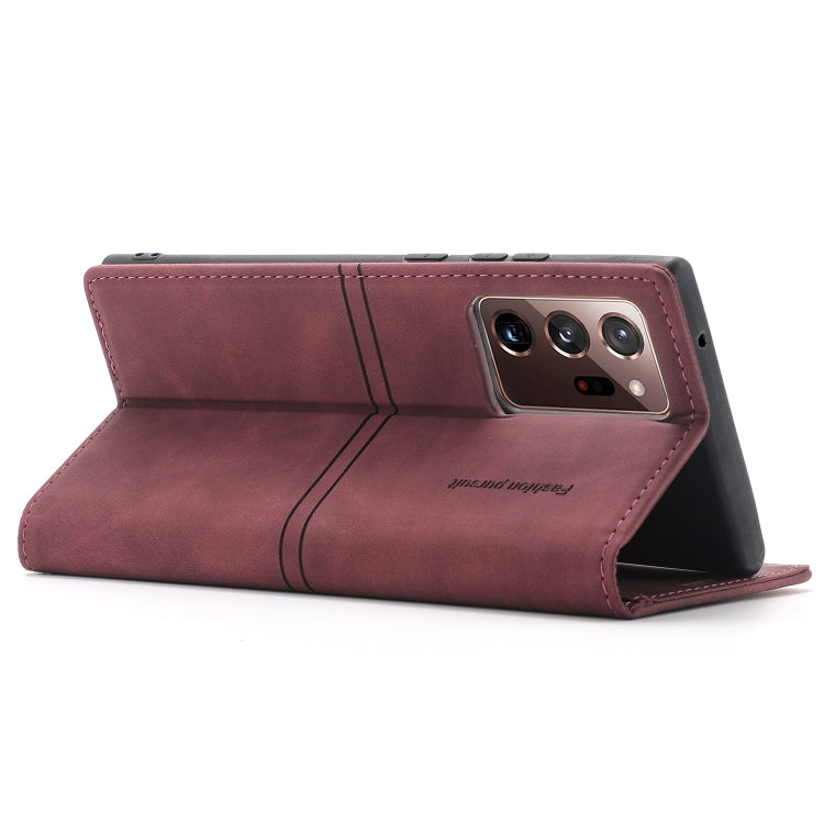 For Samsung Galaxy Note20 Dream Magnetic Suction Business Horizontal Flip PU Leather Case with Holder & Card Slot & Wallet