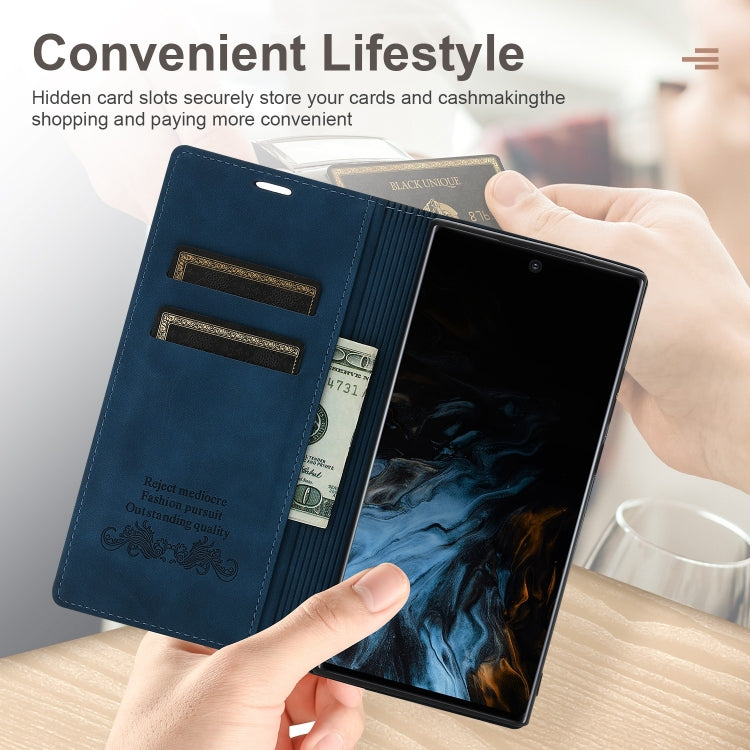 For Samsung Galaxy Note20 Dream Magnetic Suction Business Horizontal Flip PU Leather Case with Holder & Card Slot & Wallet