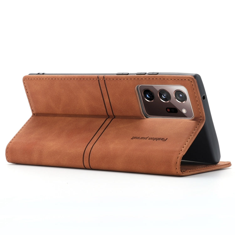 For Samsung Galaxy Note20 Dream Magnetic Suction Business Horizontal Flip PU Leather Case with Holder & Card Slot & Wallet