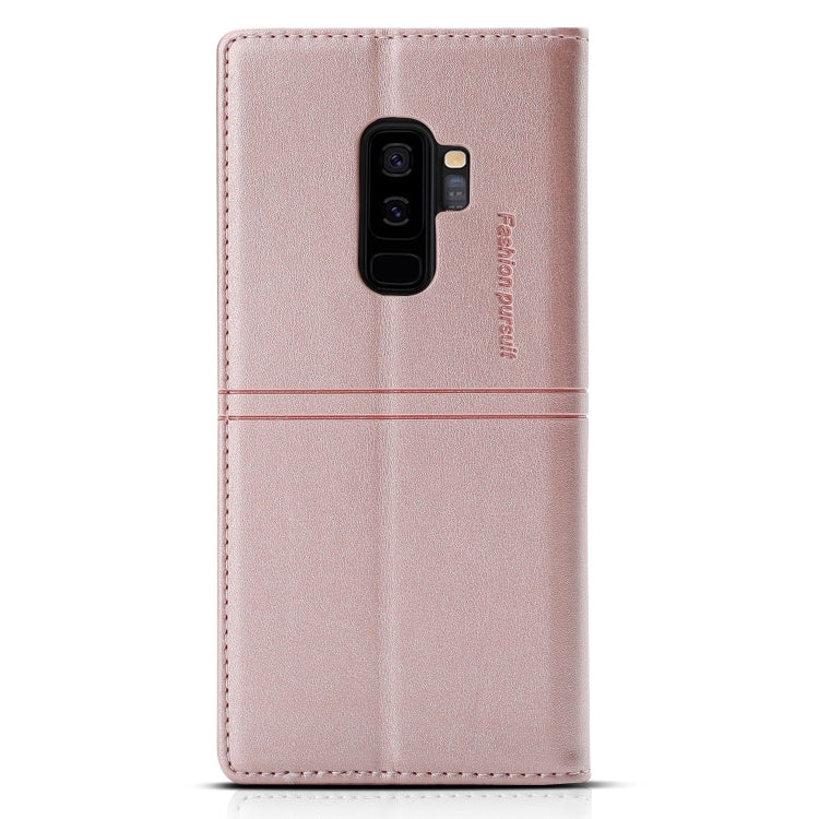 For Samsung Galaxy S9+ Dream Magnetic Suction Business Horizontal Flip PU Leather Case with Holder & Card Slot & Wallet