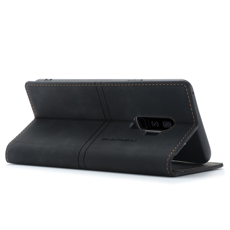 For Samsung Galaxy S9+ Dream Magnetic Suction Business Horizontal Flip PU Leather Case with Holder & Card Slot & Wallet
