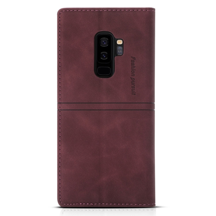 For Samsung Galaxy S9+ Dream Magnetic Suction Business Horizontal Flip PU Leather Case with Holder & Card Slot & Wallet