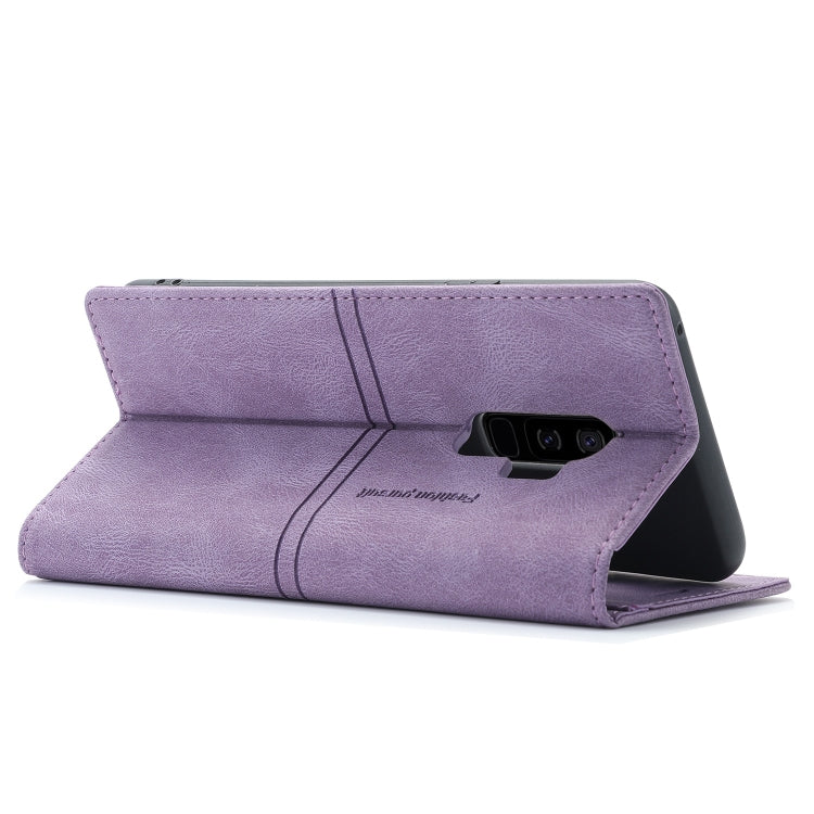 For Samsung Galaxy S9+ Dream Magnetic Suction Business Horizontal Flip PU Leather Case with Holder & Card Slot & Wallet