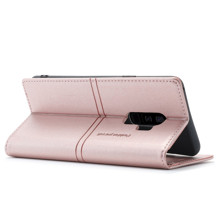 For Samsung Galaxy S9 Dream Magnetic Suction Business Horizontal Flip PU Leather Case with Holder & Card Slot & Wallet