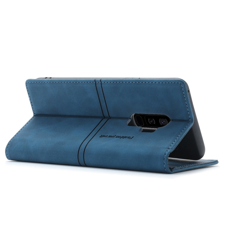 For Samsung Galaxy S9 Dream Magnetic Suction Business Horizontal Flip PU Leather Case with Holder & Card Slot & Wallet
