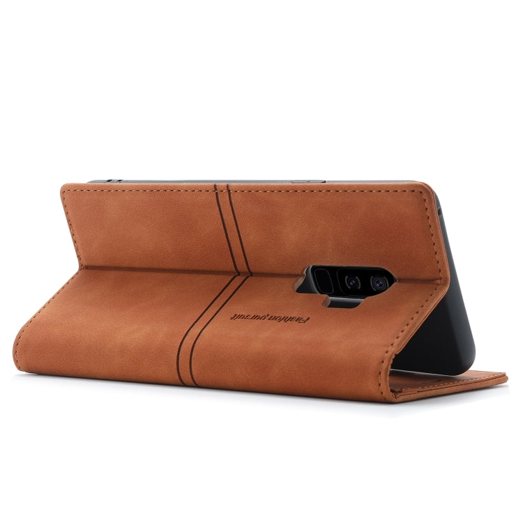 For Samsung Galaxy S9 Dream Magnetic Suction Business Horizontal Flip PU Leather Case with Holder & Card Slot & Wallet