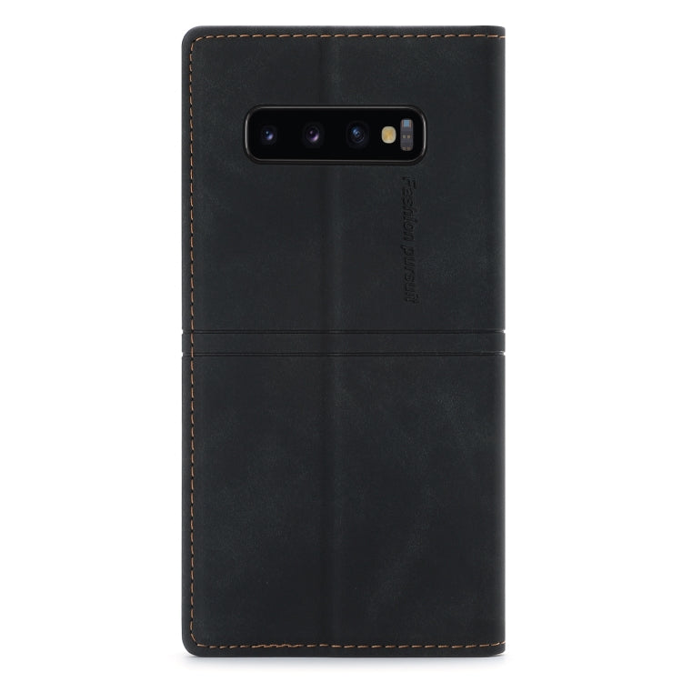 For Samsung Galaxy S10+ Dream Magnetic Suction Business Horizontal Flip PU Leather Case with Holder & Card Slot & Wallet