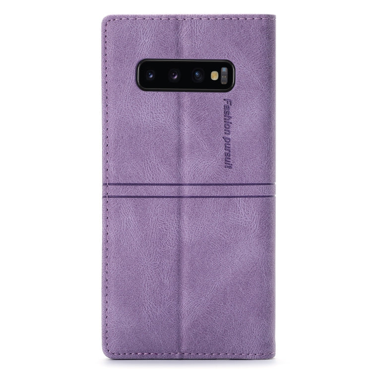 For Samsung Galaxy S10+ Dream Magnetic Suction Business Horizontal Flip PU Leather Case with Holder & Card Slot & Wallet