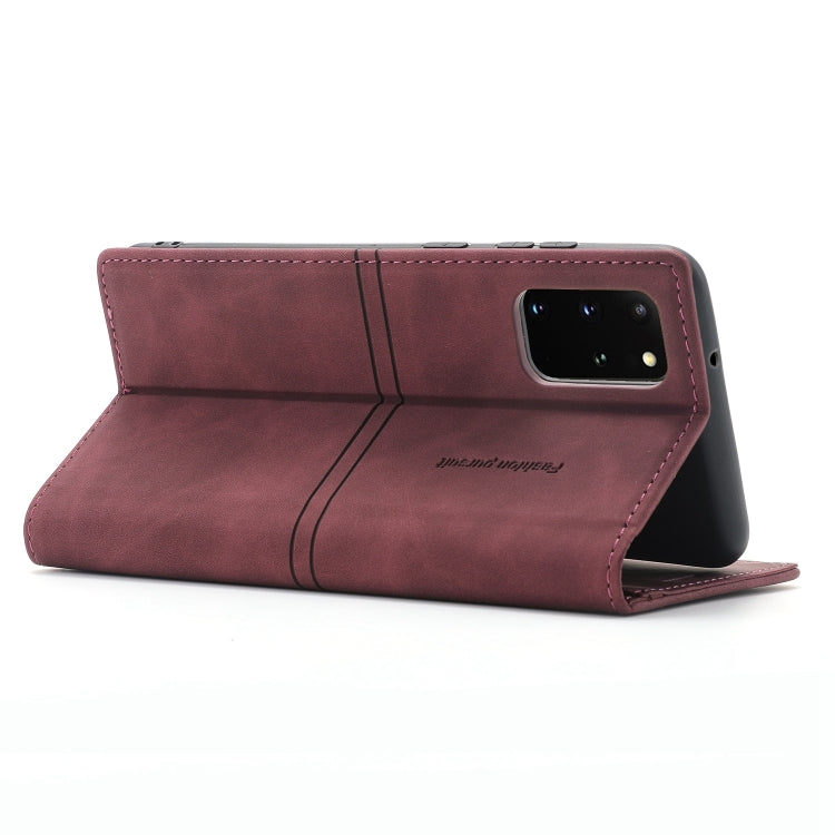 For Samsung Galaxy S20+ Dream Magnetic Suction Business Horizontal Flip PU Leather Case with Holder & Card Slot & Wallet