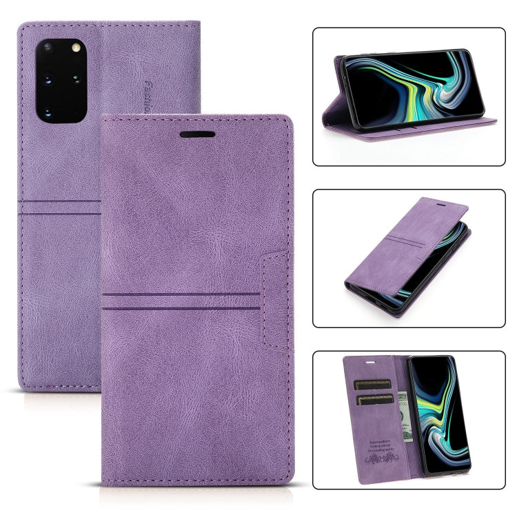 For Samsung Galaxy S20+ Dream Magnetic Suction Business Horizontal Flip PU Leather Case with Holder & Card Slot & Wallet