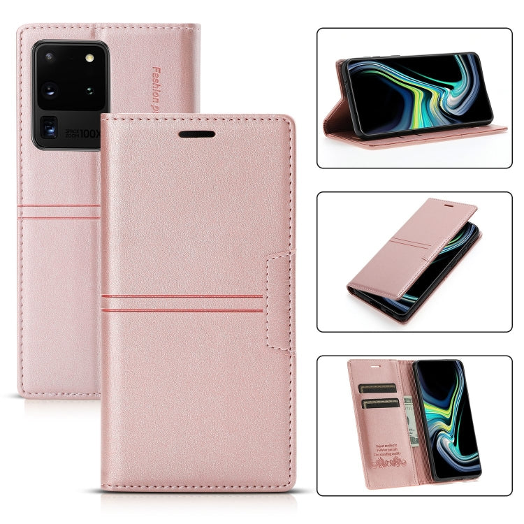 For Samsung Galaxy S20 Ultra Dream Magnetic Suction Business Horizontal Flip PU Leather Case with Holder & Card Slot & Wallet