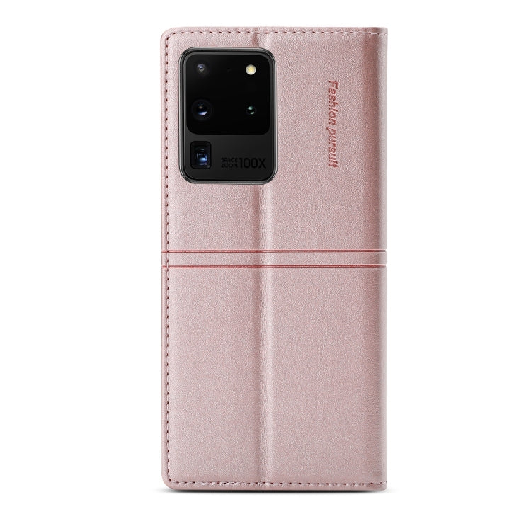 For Samsung Galaxy S20 Ultra Dream Magnetic Suction Business Horizontal Flip PU Leather Case with Holder & Card Slot & Wallet
