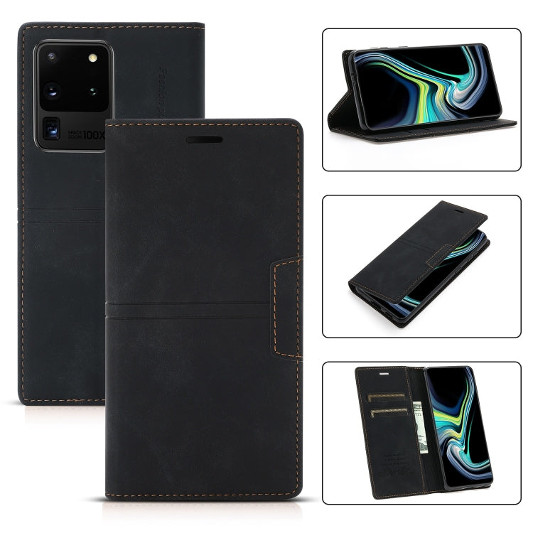For Samsung Galaxy S20 Ultra Dream Magnetic Suction Business Horizontal Flip PU Leather Case with Holder & Card Slot & Wallet