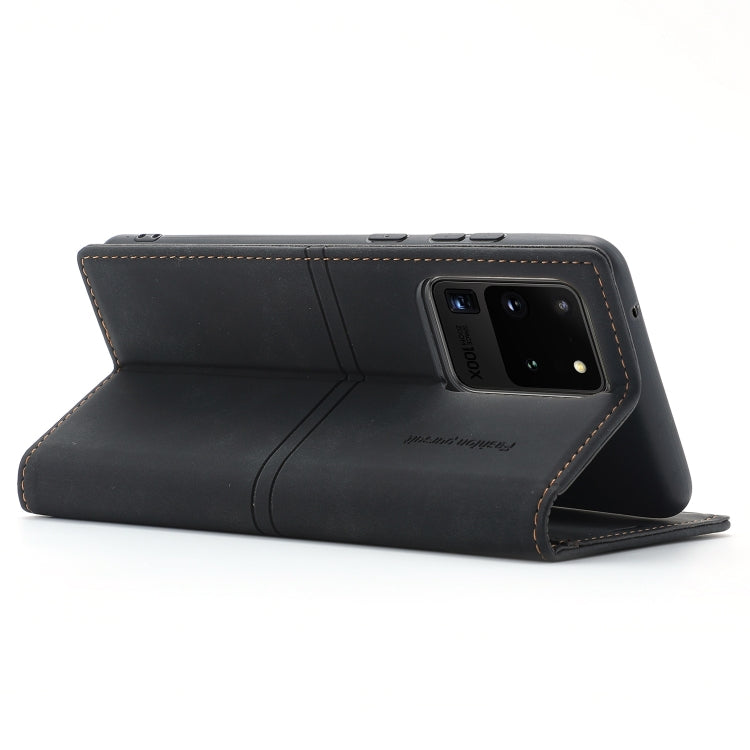 For Samsung Galaxy S20 Ultra Dream Magnetic Suction Business Horizontal Flip PU Leather Case with Holder & Card Slot & Wallet