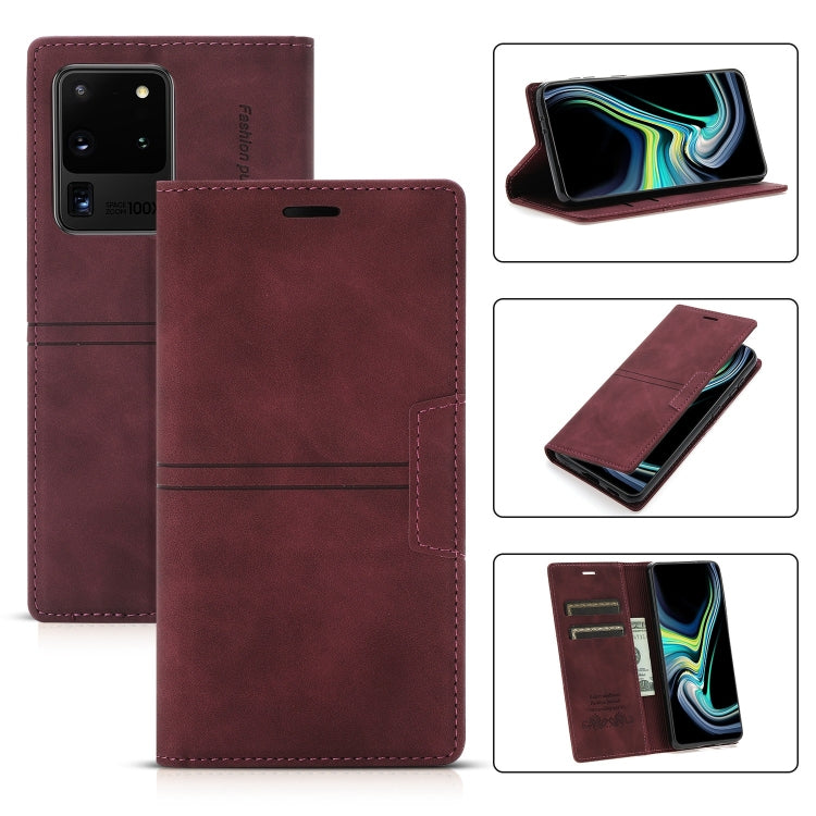 For Samsung Galaxy S20 Ultra Dream Magnetic Suction Business Horizontal Flip PU Leather Case with Holder & Card Slot & Wallet