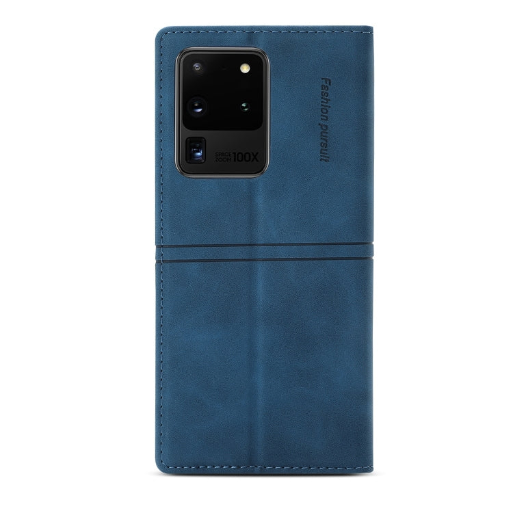 For Samsung Galaxy S20 Ultra Dream Magnetic Suction Business Horizontal Flip PU Leather Case with Holder & Card Slot & Wallet