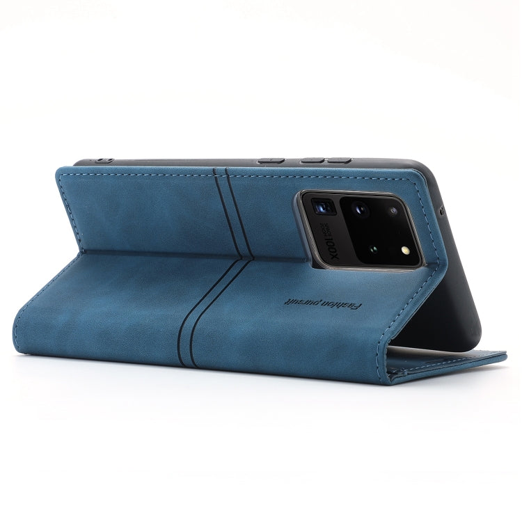 For Samsung Galaxy S20 Ultra Dream Magnetic Suction Business Horizontal Flip PU Leather Case with Holder & Card Slot & Wallet