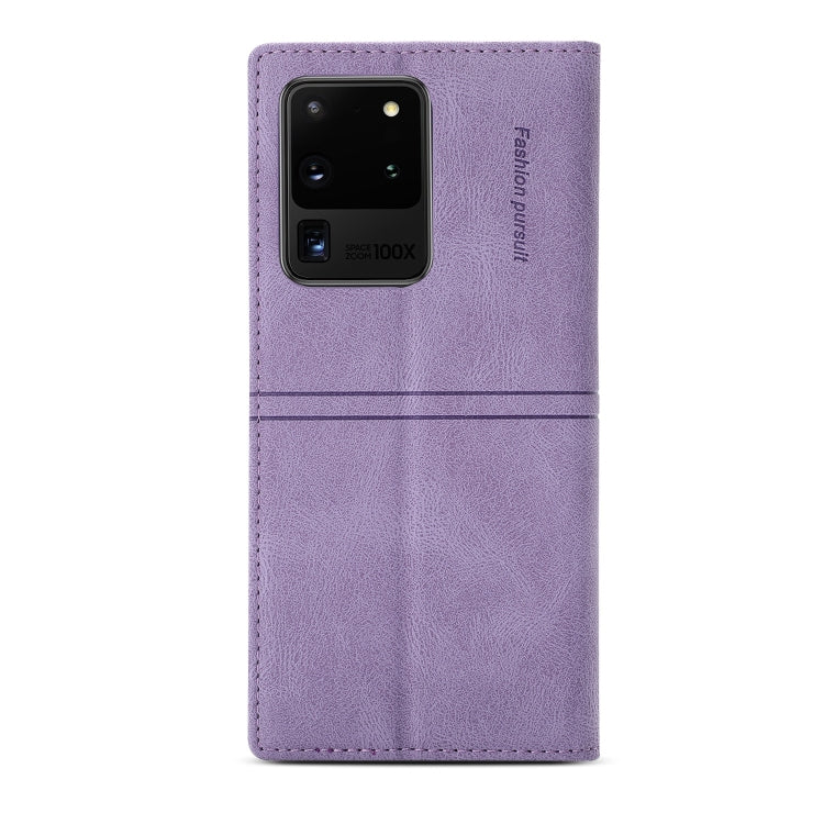 For Samsung Galaxy S20 Ultra Dream Magnetic Suction Business Horizontal Flip PU Leather Case with Holder & Card Slot & Wallet