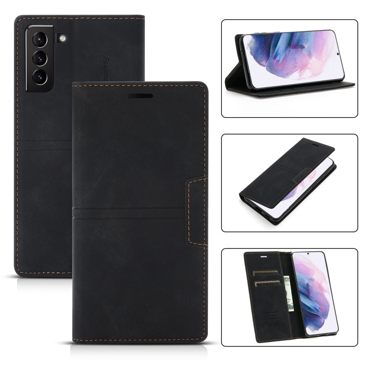 For Samsung Galaxy S21+ 5G Dream Magnetic Suction Business Horizontal Flip PU Leather Case with Holder & Card Slot & Wallet