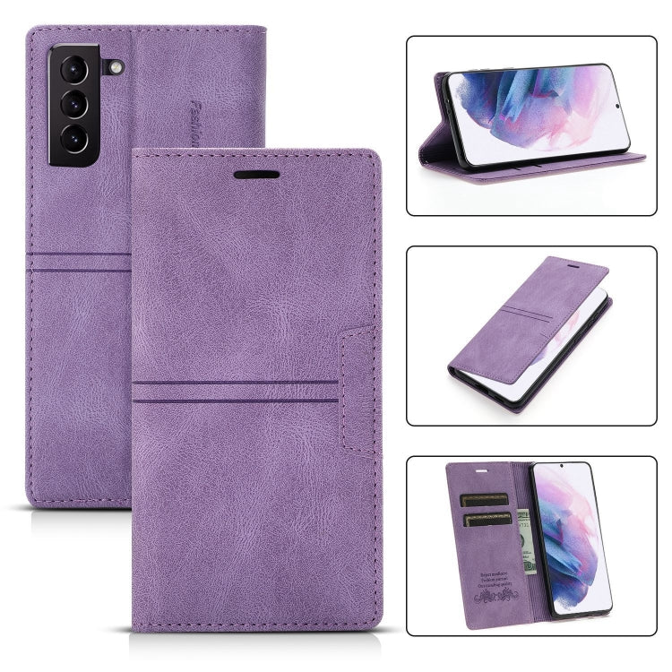 For Samsung Galaxy S21+ 5G Dream Magnetic Suction Business Horizontal Flip PU Leather Case with Holder & Card Slot & Wallet