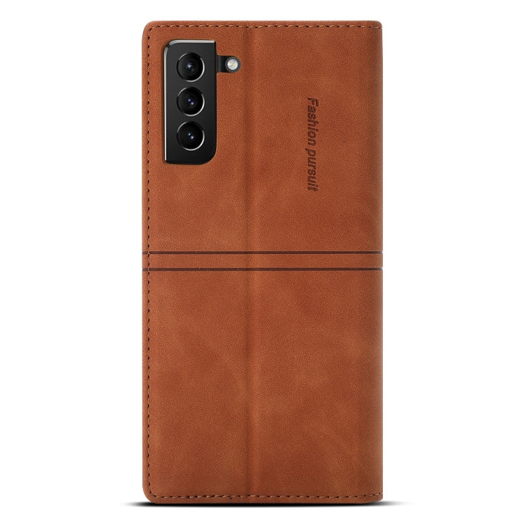 For Samsung Galaxy S21+ 5G Dream Magnetic Suction Business Horizontal Flip PU Leather Case with Holder & Card Slot & Wallet